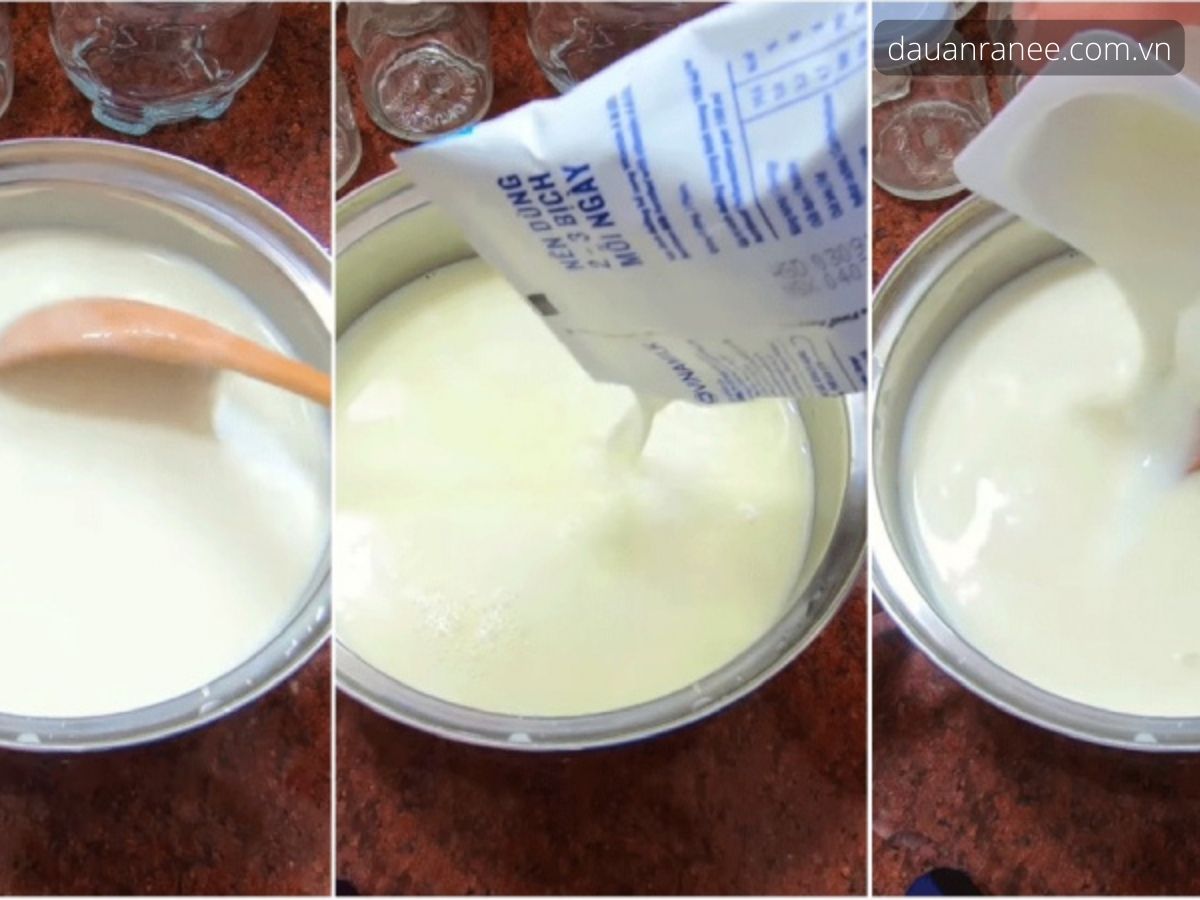 Cách làm sữa chua từ sữa tươi