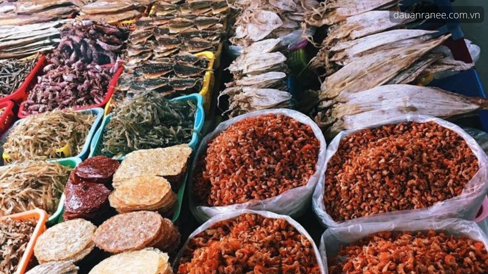 Đặc sản Bình Thuận không thể thiếu các loại hải sản khô